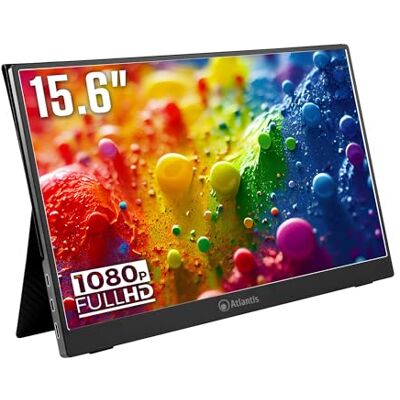 Atlantis Monitor Portatile 16 Pollici, 1080P Full HD 1920x1080, HDMI/Type_C, Speaker 2x1W, Smart Cover, display IPS, per Notebook/Lapto/Console/Switch/Angolo 170/170, Cavo HDMI 1,5m/Type_C, peso< 1Kg. Atlantis Monitor Portatile 16 Pollici, 1080P Full HD 1920x1080, HDMI/Type_C, Speaker 2x1W, Smart Cover, display IPS, per Notebook/Lapto/Console/Switch/Angolo 170/170, Cavo HDMI 1,5m/Type_C, peso< 1Kg.