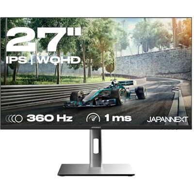 JapanNext Monitor Gamer 27" IPS 2K WQHD (2560x1140) 360Hz 1ms HDR & KVM Altezza e inclinazione regolabili (HSP) Altoparlanti integrati G-Sync/FreeSync Garanzia 2 anni JN-27IPS360WQHDR-HSP JapanNext Monitor Gamer 27" IPS 2K WQHD (2560x1140) 360Hz 1ms HDR & KVM Altezza e inclinazione regolabili (HSP) Altoparlanti integrati G-Sync/FreeSync Garanzia 2 anni JN-27IPS360WQHDR-HSP