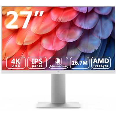Z-Edge Monitor PC Bianco 27'' IPS 4K UHD (3840x2160), FreeSync, 75Hz, Schermo Ufficio White 16:9, 5ms, 2×HDMI2.0 & 2×DP1.4, Supporto Regolabile/Verticale/Orizzontale/Rotante, VESA(DP Cavo Incluso) Z-Edge Monitor PC Bianco 27'' IPS 4K UHD (3840x2160), FreeSync, 75Hz, Schermo Ufficio White 16:9, 5ms, 2×HDMI2.0 & 2×DP1.4, Supporto Regolabile/Verticale/Orizzontale/Rotante, VESA(DP Cavo Incluso)