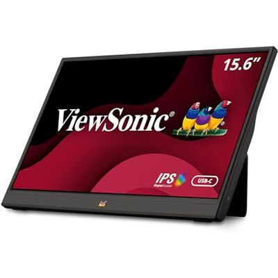 ViewSonic VA1655 Monitor portatile da 47 cm (16 pollici) (Full HD, pannello IPS, Mini-HDMI, 2x USB-C per Raspberry Pi/Xbox/PS4/PS5, altoparlanti) nero ViewSonic VA1655 Monitor portatile da 47 cm (16 pollici) (Full HD, pannello IPS, Mini-HDMI, 2x USB-C per Raspberry Pi/Xbox/PS4/PS5, altoparlanti) nero