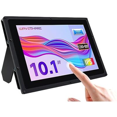 Waveshare 10.1 inch IPS Monitor for Raspberry Pi 4 Capacitive Touchscreen Display 1280×800 HDMI LCD (B) with case Support All Raspberry Pi/Windows 10/8.1/8/7 PC Driver Free with 170° View Angle Waveshare 10.1 inch IPS Monitor for Raspberry Pi 4 Capacitive Touchscreen Display 1280×800 HDMI LCD (B) with case Support All Raspberry Pi/Windows 10/8.1/8/7 PC Driver Free with 170° View Angle