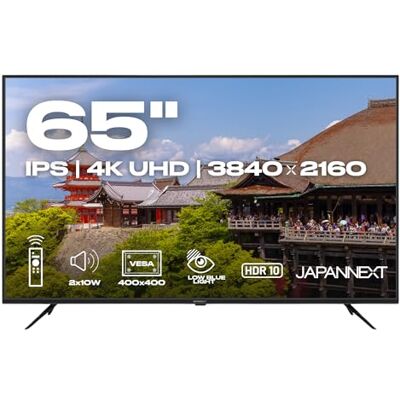 JapanNext Monitor Grande Formato 65" IPS 4K UHD (3840x2160) JapanNext Monitor Grande Formato 65" IPS 4K UHD (3840x2160)