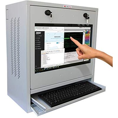 Techly Professional 105780 Armadio di Sicurezza per PC, Monitor Touch LCD e Tastiera Grigio Senza Vetro Grigio Techly Professional 105780 Armadio di Sicurezza per PC, Monitor Touch LCD e Tastiera Grigio Senza Vetro Grigio
