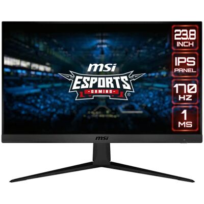 MSI G2412 Monitor Gaming IPS 24", FHD (1920x1080), 170 Hz, 1ms, AMD FreeSync Premium, DP 1.2a, HDMI 1.4b CEC, Night Vision, Anti-flickr, Less Blue light MSI G2412 Monitor Gaming IPS 24", FHD (1920x1080), 170 Hz, 1ms, AMD FreeSync Premium, DP 1.2a, HDMI 1.4b CEC, Night Vision, Anti-flickr, Less Blue light