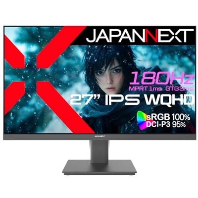JapanNext 27-inch IPS Panel Gaming Monitor JN-27i180Q with 180Hz JapanNext 27-inch IPS Panel Gaming Monitor JN-27i180Q with 180Hz