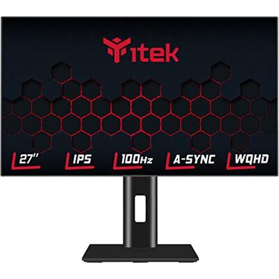 Itek Monitor GGF 27 Pollici, Piatto, Risoluzione WQHD 2560x1440, Pannello IPS da 100Hz, Schermo 16:9, Risposta 4ms OD, Collegamenti HDMI e DP, USB-C, HDR, Adaptive Sync, Senza cornice Itek Monitor GGF 27 Pollici, Piatto, Risoluzione WQHD 2560x1440, Pannello IPS da 100Hz, Schermo 16:9, Risposta 4ms OD, Collegamenti HDMI e DP, USB-C, HDR, Adaptive Sync, Senza cornice