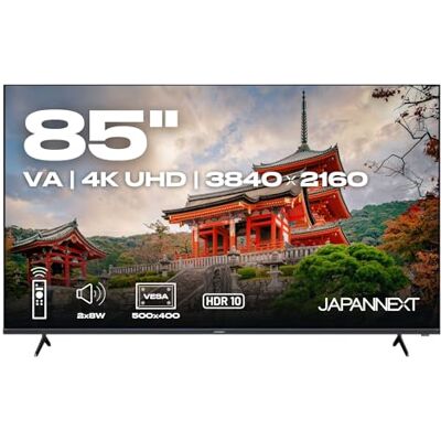 JapanNext Monitor Grande Formato 85" VA 4K UHD (3840x2160) HDR Altoparlanti integrati (8Wx2) G-Sync/FreeSync Garanzia 2 anni JN-VM8500UHDR JapanNext Monitor Grande Formato 85" VA 4K UHD (3840x2160) HDR Altoparlanti integrati (8Wx2) G-Sync/FreeSync Garanzia 2 anni JN-VM8500UHDR