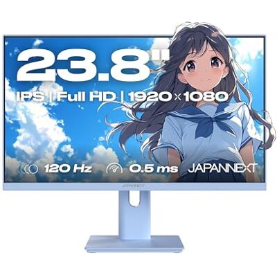 JapanNext Monitor Gaming 23,8" IPS 120Hz 0.5ms Blu Pastello JapanNext Monitor Gaming 23,8" IPS 120Hz 0.5ms Blu Pastello