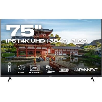 JapanNext Monitor Grande Formato 75" IPS 4K UHD (3840x2160) JapanNext Monitor Grande Formato 75" IPS 4K UHD (3840x2160)