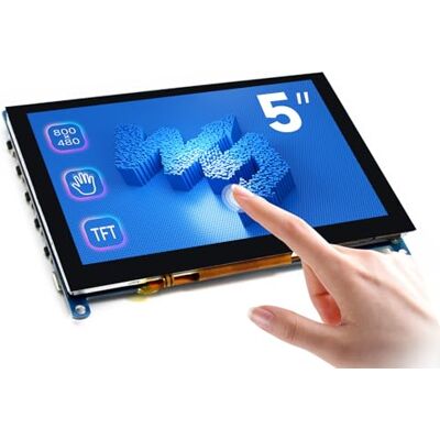 Waveshare 5 inch Display for Raspberry Pi 4 Capacitive Touchscreen HDMI LCD (H) 800x480 Resolution Supports All Raspberry Pi/Windows 10/8.1/8/7 Computer Monitor/Game Console/Multi Mini-PC BB Black Waveshare 5 inch Display for Raspberry Pi 4 Capacitive Touchscreen HDMI LCD (H) 800x480 Resolution Supports All Raspberry Pi/Windows 10/8.1/8/7 Computer Monitor/Game Console/Multi Mini-PC BB Black