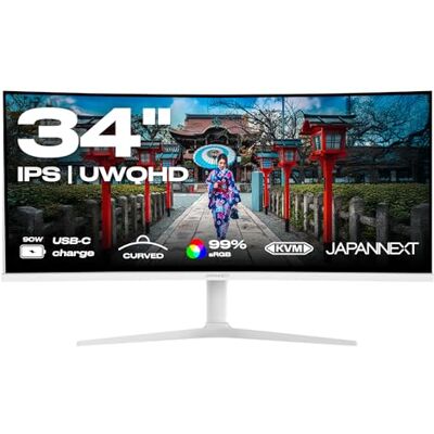 JapanNext Monitor Curvo Bianco 34" IPS UWQHD (3440x1440) JapanNext Monitor Curvo Bianco 34" IPS UWQHD (3440x1440)