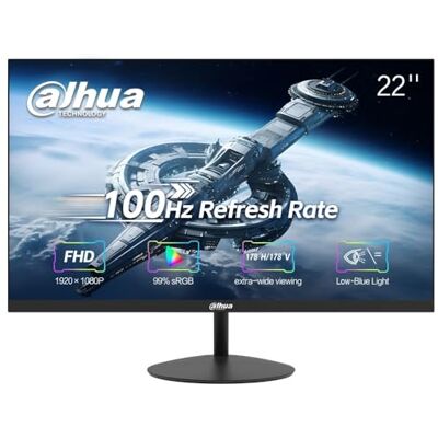 DAHUA Monitor senza bordi VA Full HD 1080p 100Hz da 22 pollici con HDMI, VGA, garanzia del produttore (LM22-A200Y) DAHUA Monitor senza bordi VA Full HD 1080p 100Hz da 22 pollici con HDMI, VGA, garanzia del produttore (LM22-A200Y)