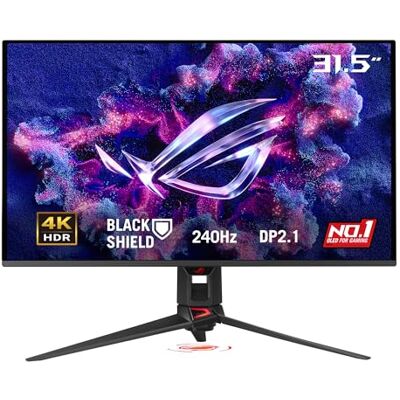 Asus ROG SWIFT OLED PG32UCDM3, Monitor Gaming da 31,5" 4K QD-OLED, Nero Asus ROG SWIFT OLED PG32UCDM3, Monitor Gaming da 31,5" 4K QD-OLED, Nero