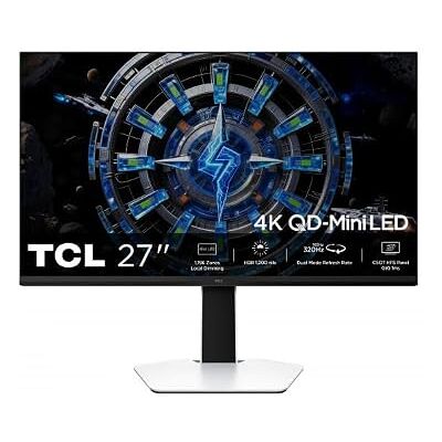 TCL 27C2A 27” QD-Mini LED Monitor, 4K UHD (3180x2160) resolution, 160Hz, (320Hz FHD), HFS (IPS) panel, DisplayHDR 1000, 1200 nits peak brightness, 1ms GTG response time, AMD Freesync Premium TCL 27C2A 27” QD-Mini LED Monitor, 4K UHD (3180x2160) resolution, 160Hz, (320Hz FHD), HFS (IPS) panel, DisplayHDR 1000, 1200 nits peak brightness, 1ms GTG response time, AMD Freesync Premium