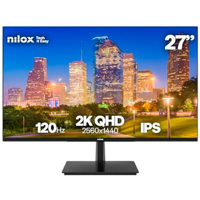 Nilox Schermo 27 2K IPS 120Hz HDMI DisplayPort - Monitor per PC Nilox Schermo 27 2K IPS 120Hz HDMI DisplayPort - Monitor per PC