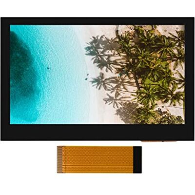 Waveshare Display 4.3 pollici DSI LCD per Raspberry Pi 4B/3B+/3A+/3B/2B/B+/A+, Schermo Tattile Sottile e Leggero con Risoluzione 800×480 Display IPS Supporto 5 Punti di Contatto Capacitivo Waveshare Display 4.3 pollici DSI LCD per Raspberry Pi 4B/3B+/3A+/3B/2B/B+/A+, Schermo Tattile Sottile e Leggero con Risoluzione 800×480 Display IPS Supporto 5 Punti di Contatto Capacitivo