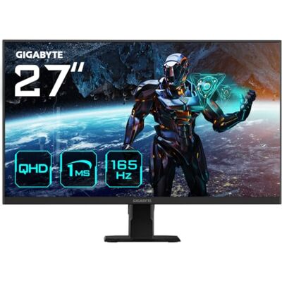 Gigabyte GS27Q 27" Monitor da Gioco QHD 2560 x 1440, 165Hz, 1ms, 300 cd/m², FreeSync Premium, HDR Ready, HDMI 2.0, DisplayPort 1.4 Gigabyte GS27Q 27" Monitor da Gioco QHD 2560 x 1440, 165Hz, 1ms, 300 cd/m², FreeSync Premium, HDR Ready, HDMI 2.0, DisplayPort 1.4