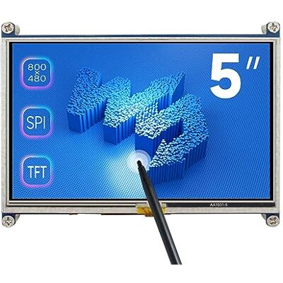 Waveshare 5 inch Display for Raspberry Pi 4 Resistive Touchscreen 800x480 High Resolution HDMI LCD Monitor Compatible for All Raspberry Pi Raspbian/Ubuntu/Kali/Retropie Drivers Provided Waveshare 5 inch Display for Raspberry Pi 4 Resistive Touchscreen 800x480 High Resolution HDMI LCD Monitor Compatible for All Raspberry Pi Raspbian/Ubuntu/Kali/Retropie Drivers Provided