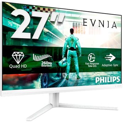 Philips Gaming Monitor 27M2N3501PA 27 pollici, 2560x1440, WQHD, 260Hz, Fast IPS Panel, 0.3ms MPRT, Speakers, Height Adjustment, (HDMI2x 2.0 DP 1x 1.4) Adaptive Sync, HDR10, G-Sync Comp., Bianco Philips Gaming Monitor 27M2N3501PA 27 pollici, 2560x1440, WQHD, 260Hz, Fast IPS Panel, 0.3ms MPRT, Speakers, Height Adjustment, (HDMI2x 2.0 DP 1x 1.4) Adaptive Sync, HDR10, G-Sync Comp., Bianco