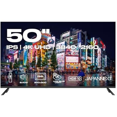 JapanNext Monitor Grande Formato 50” IPS 4K UHD (3840x2160) HDR Altoparlanti integrati (8Wx2) (x3) HDMI 2.0 (x3) USB-A 2.0 Garanzia 2 anni JN-i50U JapanNext Monitor Grande Formato 50” IPS 4K UHD (3840x2160) HDR Altoparlanti integrati (8Wx2) (x3) HDMI 2.0 (x3) USB-A 2.0 Garanzia 2 anni JN-i50U