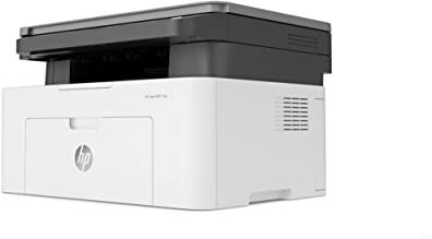 HP LaserJet 135wg 6HU11A, Stampante Multifunzione A4, Stampa Fronte e Retro Manuale in b/n, 20 ppm, USB, Wi-Fi, Ethernet, Schermo LCD a 2 righe, Grigia