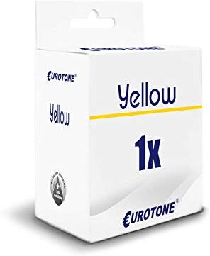 Eurotone 1x  Cartuccia per Epson WF 6530 8010 8090 8510 8590 sostituisce T7554 Y