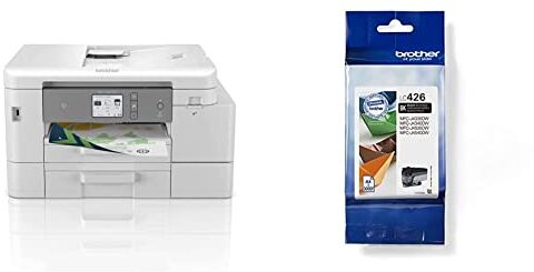 Brother MFCJ4540DW, Stampante multifunzione inkjet a colori 4 in 1, Formato A4, Touchscreen & LC426BK Cartuccia Inkjet Originale, capacità Standard, Nero