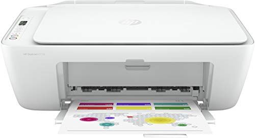 HP DeskJet 2710 5AR83B Stampante Fotografica Multifunzione A4, Stampa, Scansiona, Fotocopia, Wi-Fi Direct,  Smart, No Stampa Fronte/Retro Automatica, 3 Mesi di  Instant Ink Inclusi, Bianco