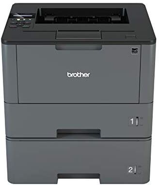 Brother HLL5100DNT A4 Stampante Laser Monocromatica, Stampa, Scansione, Copia, Fax, 1200 x 1200 dpi, USB, Print Airbag per 200.000 Pagine [Provenienza Germania]