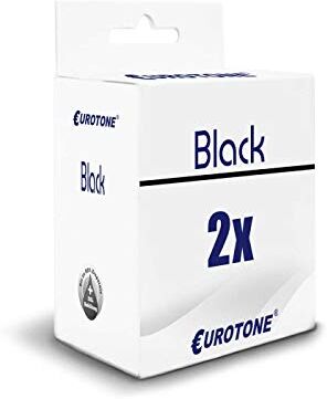 Eurotone 2x Cartuccia compatibile per HP B 8330 8350 8353 sostituisce 338 BK Nero NO338 Set