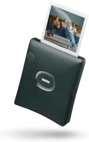 Fujifilm instax SQUARE Link Midnight Green Stampante per Smartphone a Sviluppo Istantaneo, Stampe Personalizzate e Creative, Connettività Bluetooth, Dimensioni Pellicola 86 x 72 mm