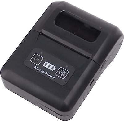 Generic Stampante Termica Stampante Termica Compatta Connessione USB 203 Dpi Ergonomica 100-240 V 2500 MAh per Studio (Spina europea)