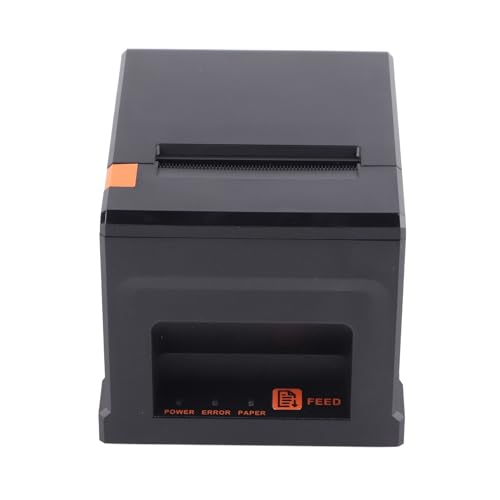 Generic Stampante per Ricevute, Buffer Dati Stampante Termica USB 80MM 100-240V per Sistemi di Controllo Industriale (Spina europea)
