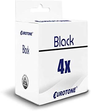 Eurotone 4x Müller Printware cartucce d'inchiostro per Epson WF 4630 4640 5110 5190 5620 5690 sostituisce T7901 79XL BK