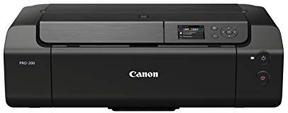 Canon PIXMA PRO-200 Stampante a Colori A3+, stampa fotografica lucida, 4.800 x 2.400 dpi, Wi-Fi, USB 2.0, WiFi, LAN, 8 inchiostri separati, nero