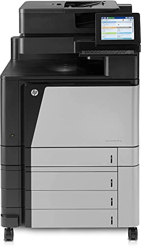 HP Color LaserJet Enterprise M880z A2W75A, Stampante Multifunzione A3, Stampa Fronte e Retro Automatica A4 a colori, 46 ppm, USB, Gigabit Ethernet,  Smart, LCD a colori ruotabile da 20,3cm, Grigia