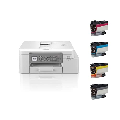 Brother MFCJ4340DWREM2 Stampante Multifunzione Inkjet a Colori 4 in 1, Formato A4, Connettività Wireless, Stampa Fronte-Retro Automatica, Toner 15.000 Pagine Nero, 6.500 Pagine Ciano, Magenta, Giallo