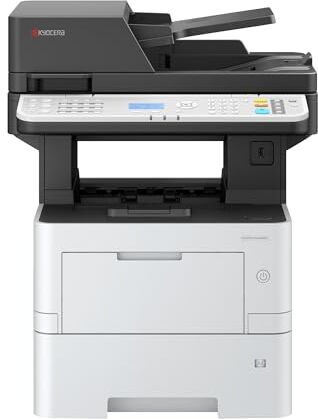 Kyocera Ecosys MA4500fx Stampante Multifunzione Nero Bianco, 45 ppm Stampante Scanner Copiatrice Fax. 100+500 Fogli Alimentazione Carta, Gigabit LAN, Funzione Mobile Print