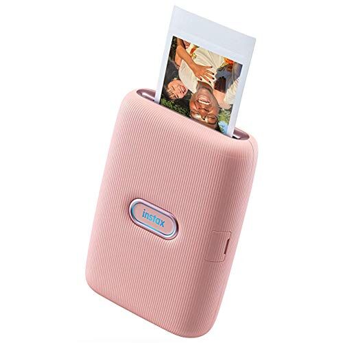 Fujifilm instax mini Link, Stampante Fotografica a Sviluppo Istantaneo per Smartphone, Connessione Bluetooth tra Stampante ed App Dedicata, Foto, Formato 62 x 46 mm, Blu (Dusky Pink)