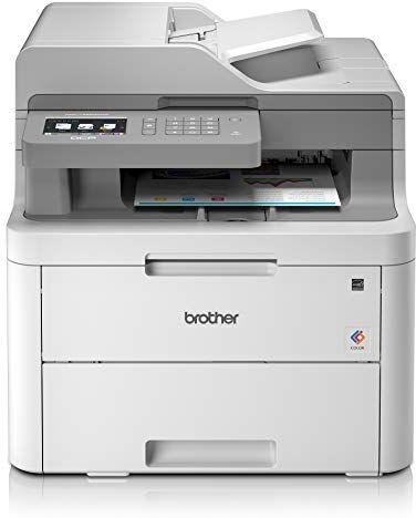 Brother DCP-L3550CDW, stampante multifunzione 3 in 1 (stampa, copia, scansione), laser a colori, fronte/retro automatico, Wi-FI, velocità di stampa fino a 18 ppm