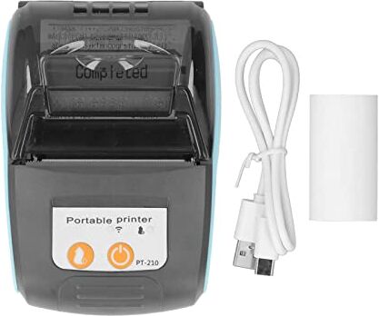 Pwshymi Stampante Termica di Ricevuta, Mini Stampante Fatture 58 Mm DC7.4V a Risparmio Energetico per Industria Restauro (senza Borsa di Conservazione) Attrezzature per ufficio e materiali di consum