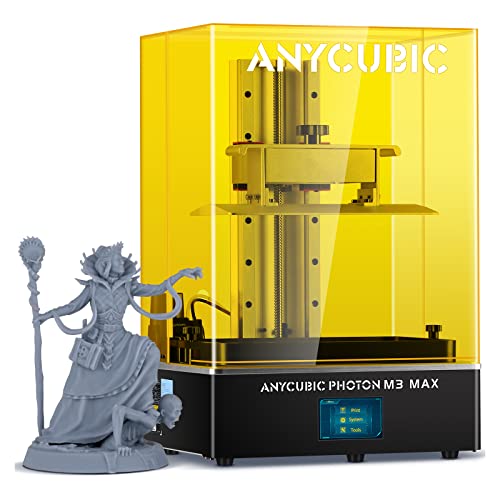 ANYCUBIC Photon M3 Max  Stampante 3D con LCD 13.6"(7K) ed Alimentazione Automatica, Piattaforma per Incisione Laser,  LightTurbo, Dimensioni Massime di Stampa 298 * 164 * 300mm(14.6L)