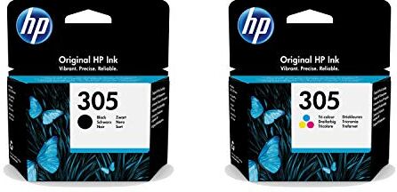 HP Cartucce d’inchiostro 305 nera e tricolore, confezione multipla, 3YM61AE, 3YM60AE