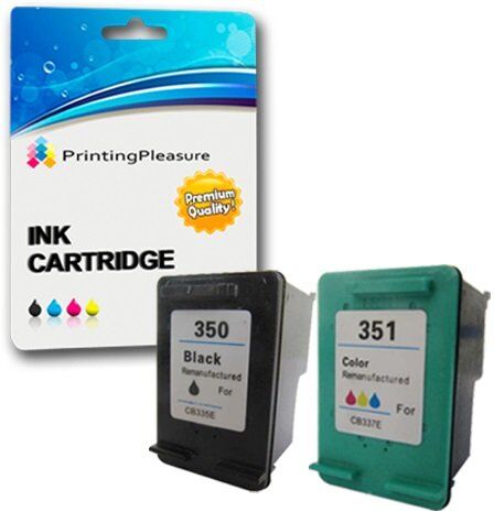 Printing Pleasure 2 XL Cartucce d'inchiostro compatibili per HP Photosmart C4280 C4380 C4480 C4485 C4580 C5280 D5360 Deskjet D4260 D4360   Sostituzione per HP 350XL (CB336EE) & HP 351XL (CB338EE)