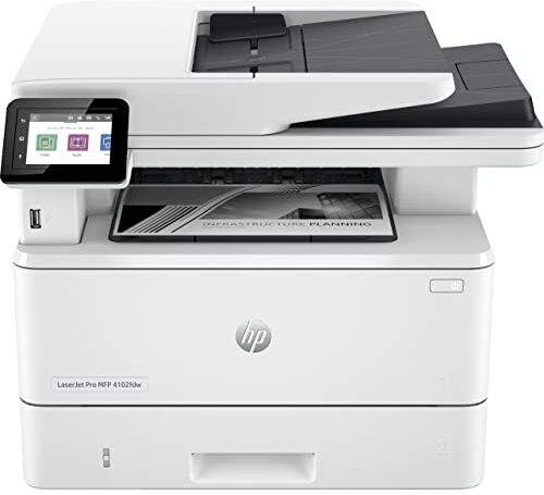 HP LaserJet Pro Stampante multifunzione 4102dw, Bianco e Nero, Stampante per piccole e medie imprese, Stampa, copia,