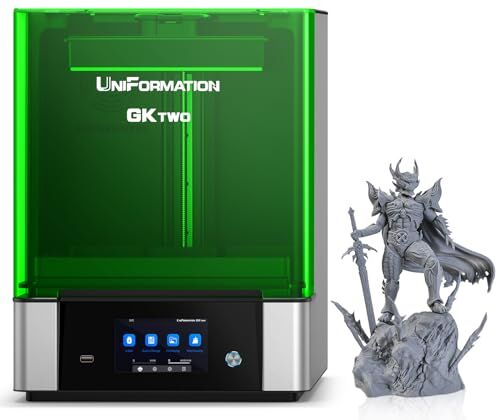 Uniformation 8K MSLA Stampante 3D Resina, 10.3'' LCD Photocuring Resina 3D Printer con Sistema di Riscaldamento Integrato e Filtro Antiodore, Grande Volume di Costruzione 228 * 128 * H245 mm