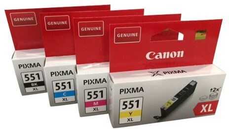 Canon , Cartucce originali per stampanti  PIXMA iP7250/ 8750, iX6850, MG 5450/ 5550/ 5650/ 6350/ 6450/ 6650/ 7150/ 7550, MX725/ 925, multi XL, 4 pezzi