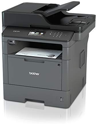 Brother DCPL5500DN Stampante Multifunzione Laser Senza Fax, Bianco e Nero, Velocità di Stampa 40 ppm, Stampa Fronte/Retro Automatica, Rete Cablata (no W-iFi), Display Touchscreen a Colori da 9.3 cm