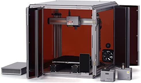 snapmaker Stampante 3D, Stampanti 3D  2.0 3-in-1 con custodia, Area di lavoro 230 * 250 * 235mm, Stampa 3D/incisione laser/intaglio CNC, livellamento automatico del letto ()