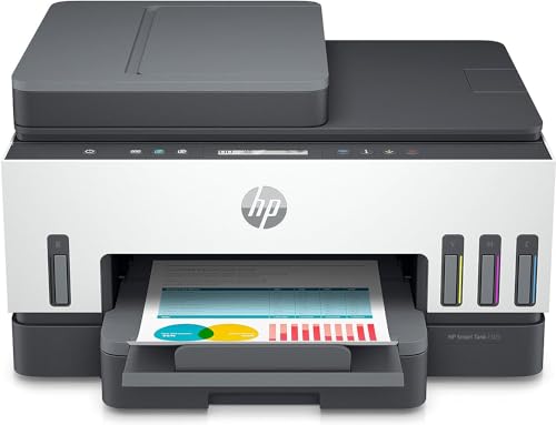 HP Smart Tank Plus 7305 AiO 28B75A, Stampante Multifunzione a Colori, Serbatoio d'Inchiostro ad Alto Volume di Stampa, Fino a 12000 Pagine (Nero) e 8000 Pagine (Colore), F/R Automatica, Wi-Fi , Grigia